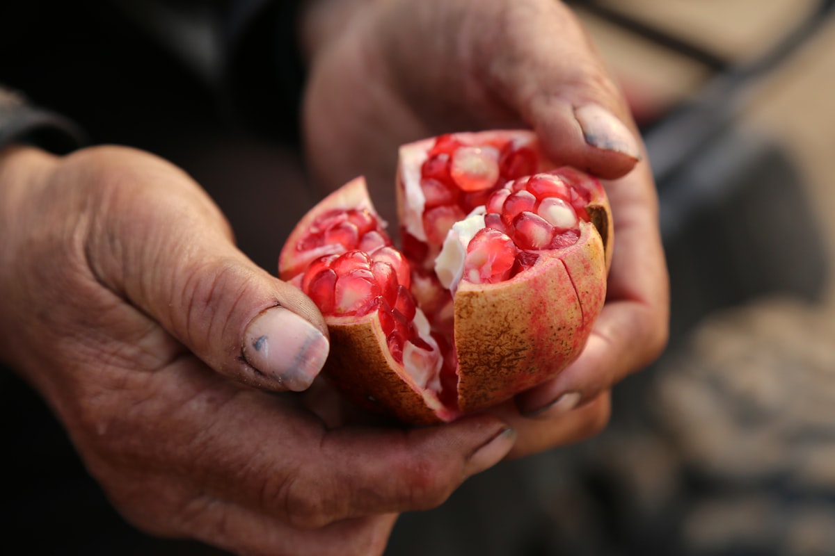 Grenades rouges mûres